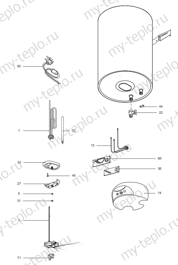 Запчасти Ariston ABS PLT ECO 80 V купить в Барнауле