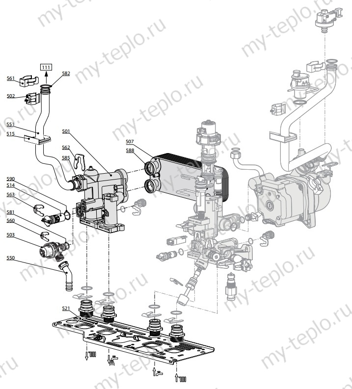 Запчасти Ariston CARES XC 24 FF купить в Барнауле