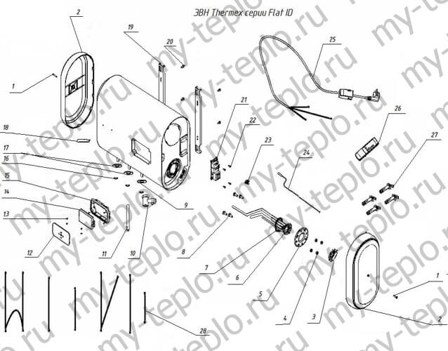 запчасти для Thermex ID 30 H купить в Барнауле