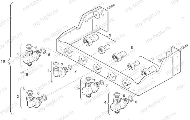 Запчасти Buderus Logamax U022-24К: Монтажная плита Купить запчасти Buderus Logamax U022-24К в Барнауле