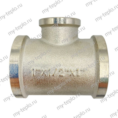 Тройник никелированный 1